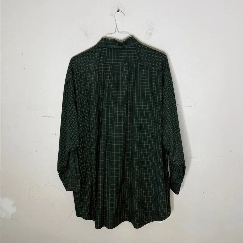 Polo by Ralph Lauren Men's Dark Green Checkered Shirt Size 3XL Big
